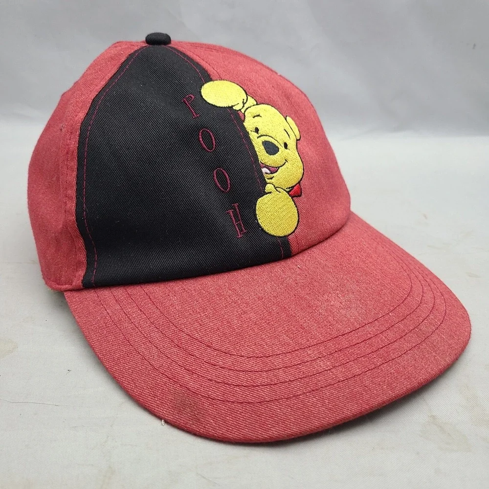 Disney Pooh Bear Elastic Back Strap Adult Stretch Hat Cap‎